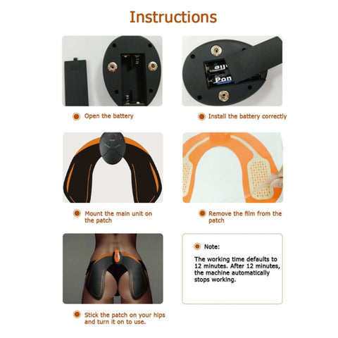 Intelligent Multi-function Hip Massager Hip Trainer, Buttock Sticker, Buttock Sticker