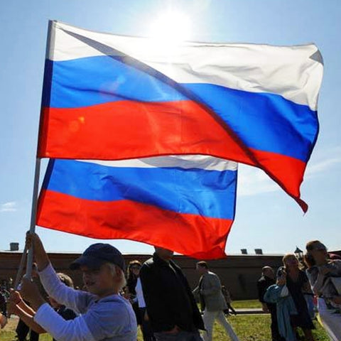 Polyester Material Russian Flag, Size: 150*90cm, Russian Flag
