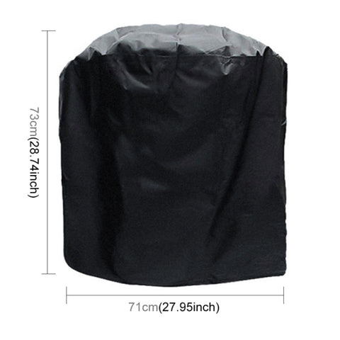 Outdoor Anti-UV Waterproof Dust-proof 210D Oxford Cloth BBQ Cylindrical Protective Bag Charcoal Barbeque Grill Cover, Size: 71x73cm, Size: 71x73cm