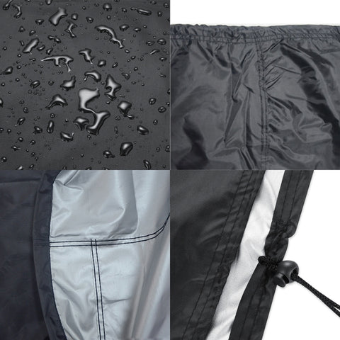 Outdoor Anti-UV Waterproof Dust-proof 210D Oxford Cloth BBQ Circle Protective Bag Charcoal Barbeque Grill Cover, Size: 58x77cm, Size: 58x77cm