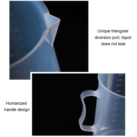 500ml PP Plastic Flask Digital Measuring Cup Cylinder Scale Measure Glass Lab Laboratory Tools, 500ml