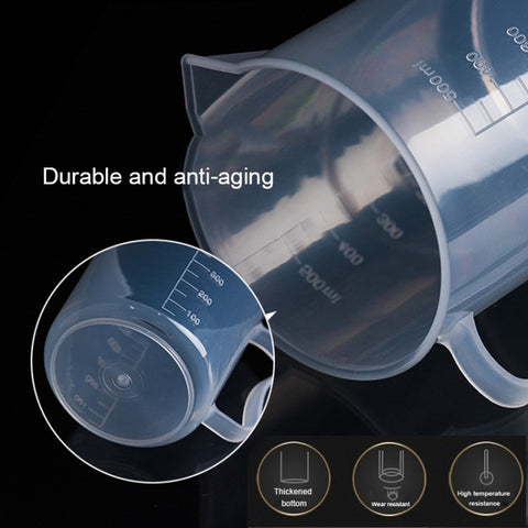 500ml PP Plastic Flask Digital Measuring Cup Cylinder Scale Measure Glass Lab Laboratory Tools, 500ml