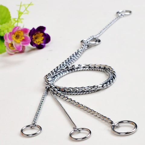60cm Pet P Chain Pet Collars Pet Neck Strap Dog Neckband Snake Chain Dog Chain Dog Collar, 60cm