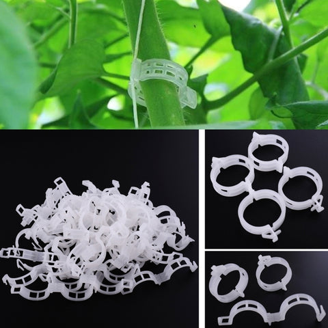 500 PCS 25mm Plastic Fixed Tie Clip Hanging Crane Folder Vines Plant Fixed Clip, 500 PCS