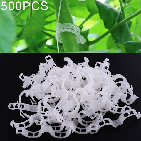500 PCS 25mm Plastic Fixed Tie Clip Hanging Crane Folder Vines Plant Fixed Clip, 500 PCS