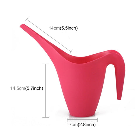 Long Mouth Watering Pot Plastic Sprinkler Pouring Pots,Capacity: 1.0L,Random Color Delivery, Capacity: 1.0L