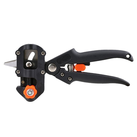 Professional Grafting Tool Set Pruning Scissors Seedling Grafting Machine Grafting Device with Three Blades, a Cross Knife ,a Wrench, Black