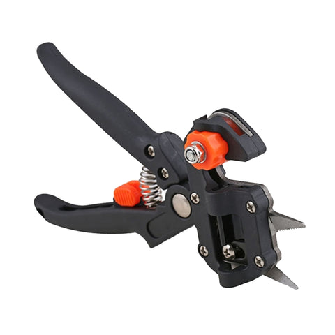 Professional Grafting Tool Set Pruning Scissors Seedling Grafting Machine Grafting Device with Three Blades, a Cross Knife ,a Wrench, Black