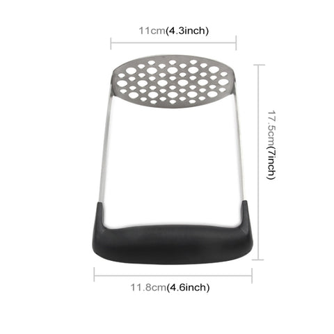 Stainless Steel Manual Pumpkin Potato Ricer Masher with Broad and Ergonomic Horizontal Handle, Single layer stainless