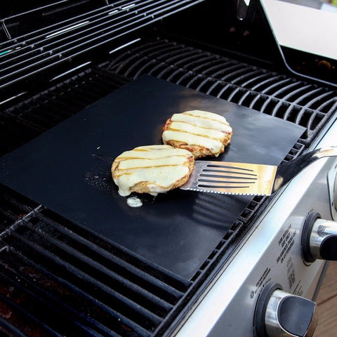 2 PCS 0.2mm Thick Barbecue Grill Mat Non-Stick BBQ Grill Mats, Size:40x33CM, 2 PCS
