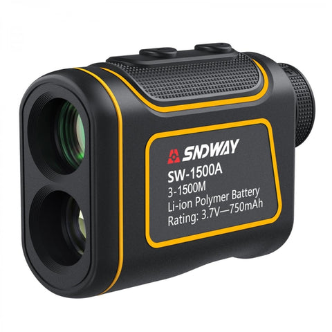 SNDWAY SW1500A Handheld Outdoor Waterproof Telescope Range Finder Distance Measurer, 1500m, 1500m