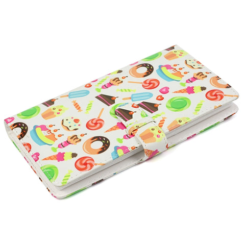 Dessert Pattern 3 inch DIY PU Mini Creativity Insert Type 32 Pages Exquisite Photo Album for Polaroid, Dessert
