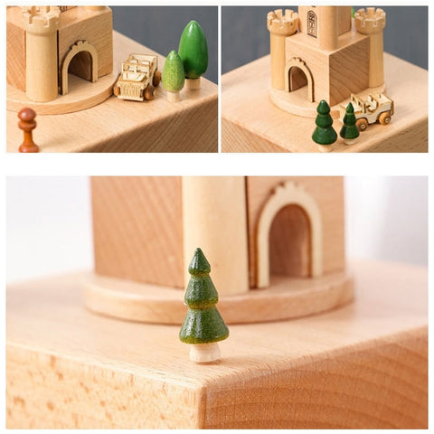 Home Decor Originality  Wooden Musical  Boxes, Castle Shape, Jiangnan Ancient House Shape, Christmas Tree Shape, Christian Auditorium Shape, Ferris Wheel Shape, Clock Tower Shape, Baby Bed Shape, Train Shape, Pagoda Shape, Round Ferris Wheel Shape     ...