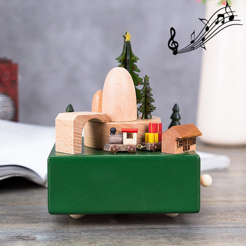 Home Decor Originality  Wooden Musical  Boxes, Castle Shape, Jiangnan Ancient House Shape, Christmas Tree Shape, Christian Auditorium Shape, Ferris Wheel Shape, Clock Tower Shape, Baby Bed Shape, Train Shape, Pagoda Shape, Round Ferris Wheel Shape     ...