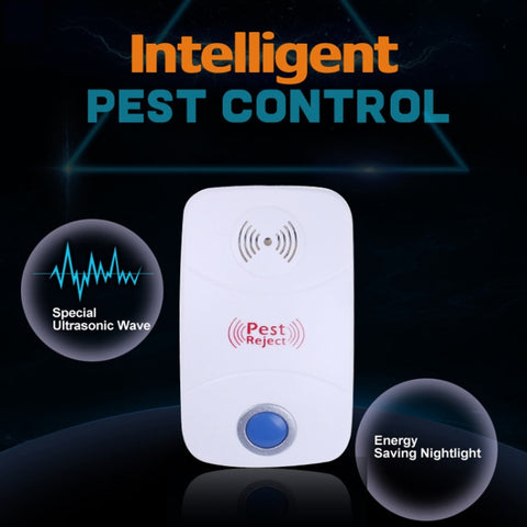 Electronic Ultrasonic Mosquito Rat Pest Control Repeller with LED Light, US Plug, AC90V-250V, US Plug