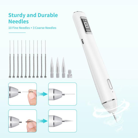 XPRE061 Professional Dark Spot Remover Freckle Tattoo Chargeable Wart Mole Remover, with LED Screen and Spotlight