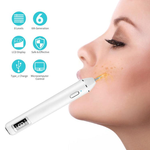 XPRE061 Professional Dark Spot Remover Freckle Tattoo Chargeable Wart Mole Remover, with LED Screen and Spotlight