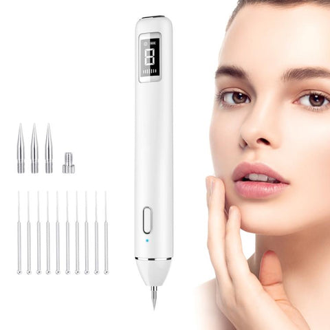 XPRE061 Professional Dark Spot Remover Freckle Tattoo Chargeable Wart Mole Remover, with LED Screen and Spotlight