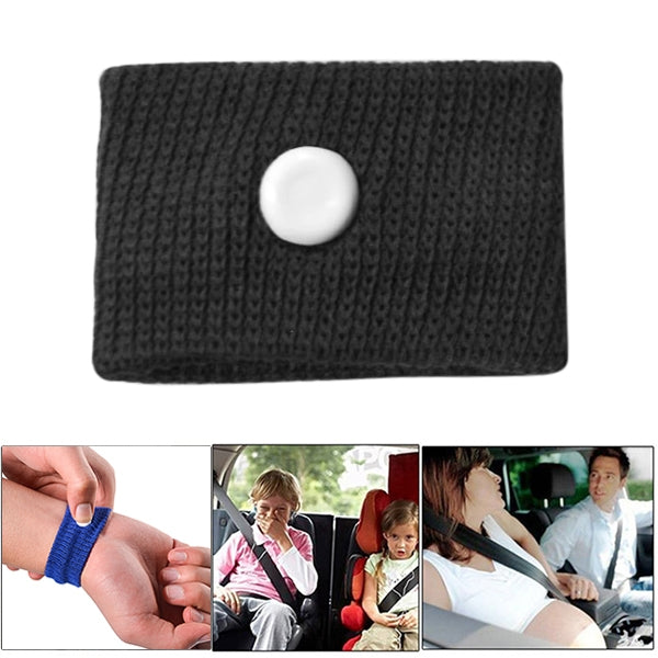 Physical Method Carsickness Prevention Antiemetic Polyester Wristband, One Pair, Red, White, Yellow, Black, Orange, Pink, Green, Grey, Blue