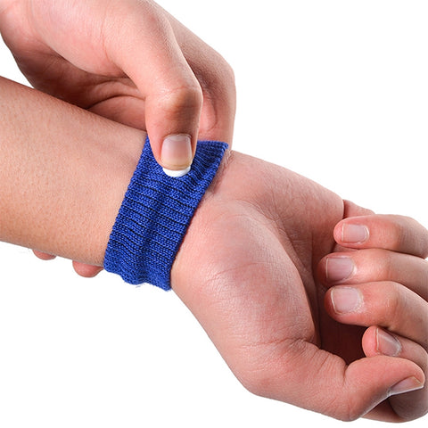 Physical Method Carsickness Prevention Antiemetic Polyester Wristband, One Pair, Red, White, Yellow, Black, Orange, Pink, Green, Grey, Blue