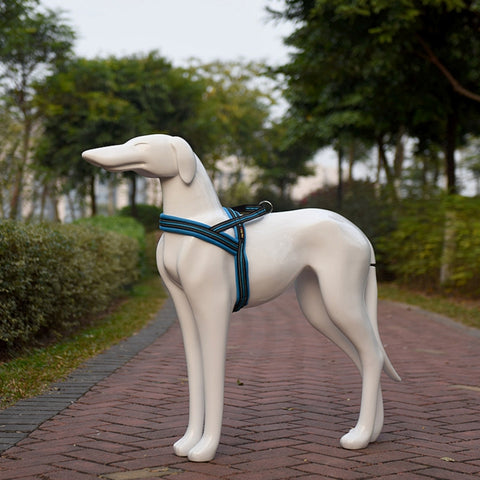 Pet Dogs A7 Reflective Polyester Chest Harness Lead Leash Traction Big Dogs Safety Chain Rope Collar, Size: L, 2.5*68*84cm, Size: L, 2.5*68*84cm