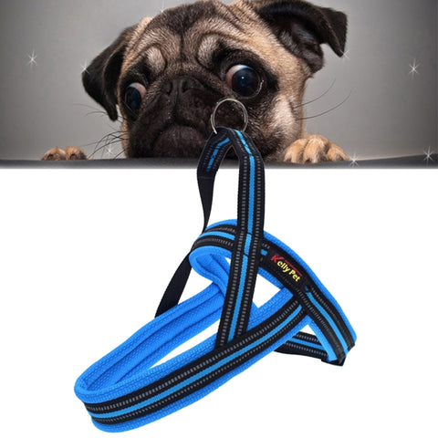 Pet Dogs A7 Reflective Polyester Chest Harness Lead Leash Traction Big Dogs Safety Chain Rope Collar, Size: L, 2.5*68*84cm, Size: L, 2.5*68*84cm