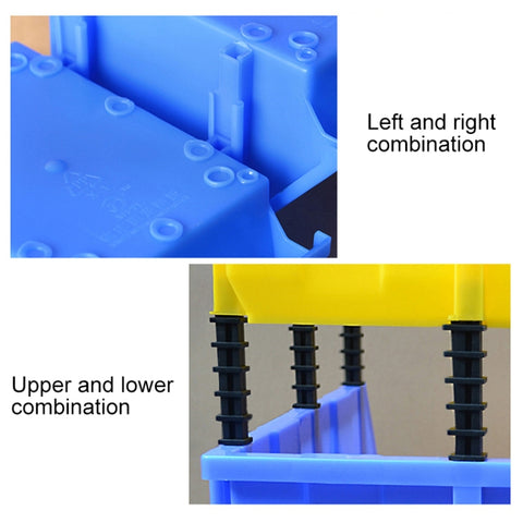 Thickened Oblique Plastic Box Combined Parts Box Material Box, Random Color Delivery, Size: 47cm x 30cm x 18cm, 47cm x 30cm x 18cm