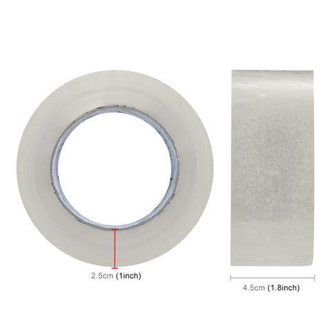 45mm Width 25mm Thickness Package Sealing Packing Tape Roll Sticker, 45mm Width 25mm Thickness (Clear White), 45mm Width 25mm Thickness  (Transparent Yellow), 45mm Width 25mm Thickness (Yellow)