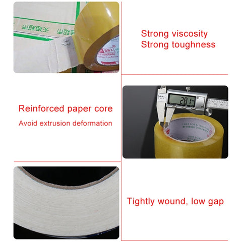 45mm Width 25mm Thickness Package Sealing Packing Tape Roll Sticker, 45mm Width 25mm Thickness (Clear White), 45mm Width 25mm Thickness  (Transparent Yellow), 45mm Width 25mm Thickness (Yellow)