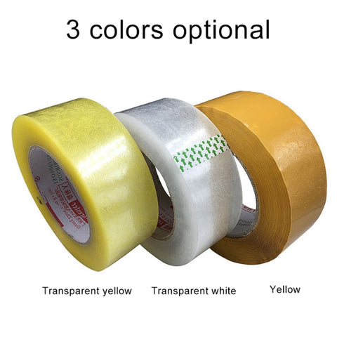 45mm Width 25mm Thickness Package Sealing Packing Tape Roll Sticker, 45mm Width 25mm Thickness (Clear White), 45mm Width 25mm Thickness  (Transparent Yellow), 45mm Width 25mm Thickness (Yellow)