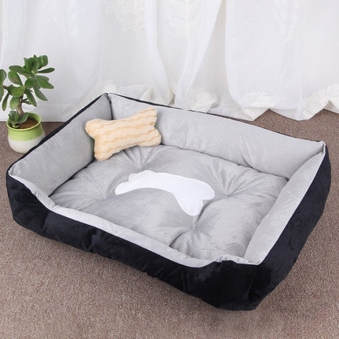 Dog Bone Pattern Big Soft Warm Kennel Pet Dog Cat Mat Blanket, Size: XXS, 45×30×15cm, Size: XXS