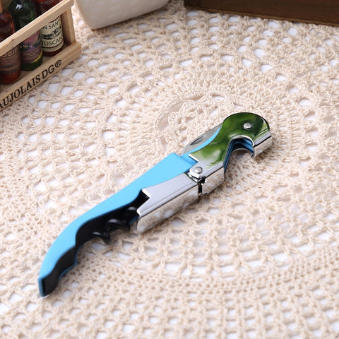 10pcs Multi-function Sea Horse Pattern Stainless Wine Bottle Opener, Can Opener Bottle Opener, Random Color Delivery, Sea Horse Style