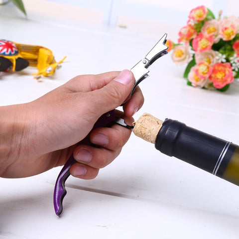 10pcs Multi-function Sea Horse Pattern Stainless Wine Bottle Opener, Can Opener Bottle Opener, Random Color Delivery, Sea Horse Style