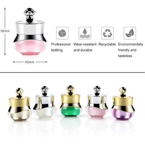 Acrylic Travel Containers with Hard Sealed Lids Suitable for Face Hand Body Cream, 5ml