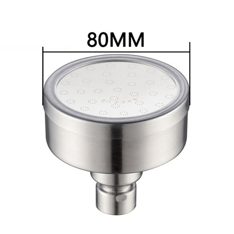 Removable and Washable 304 Stainless Steel Round Pressurized Top Spray Shower Head, Size: 80mm, Pattern C
