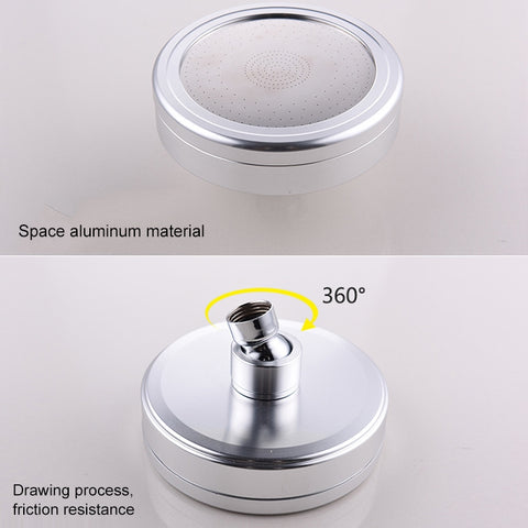 Removable and Washable 304 Stainless Steel Round Pressurized Top Spray Shower Head, Size: 118mm, Pattern H