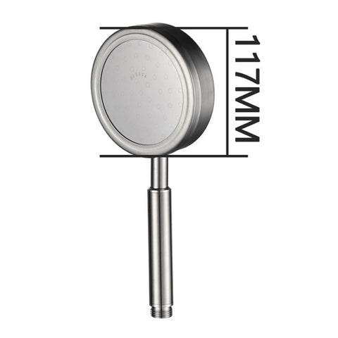 Removable and Washable 304 Stainless Steel Round Pressurized Handheld Shower Head, Size: 117mm, Pattern E