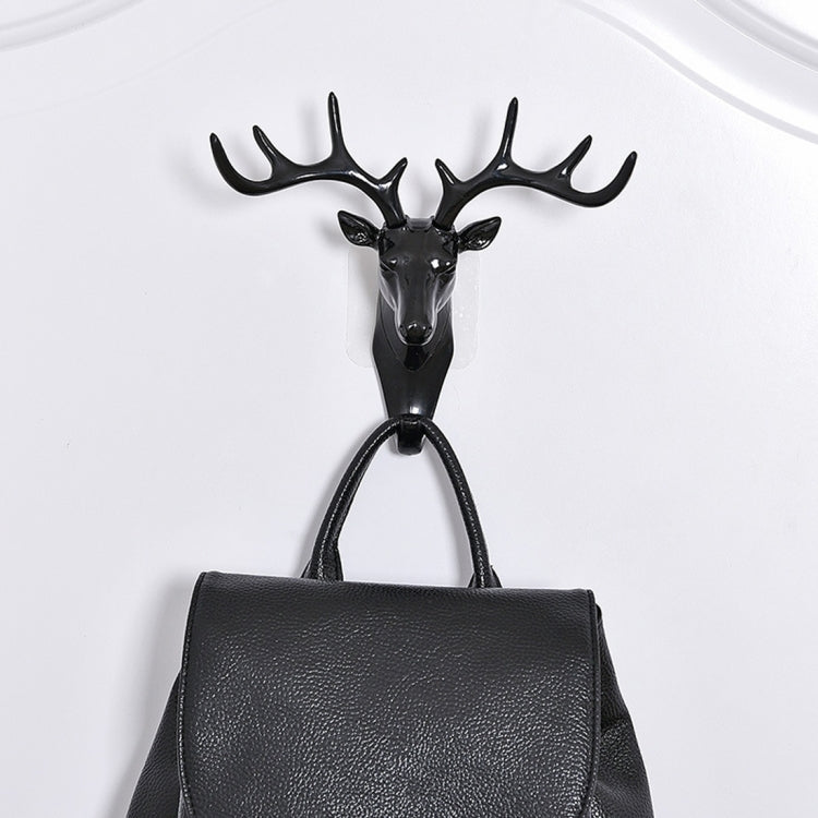 European-Style Rural Pendant Deer Head Wall Hanging Clothes Hook, Random Color Delivery, Deer Head Hook