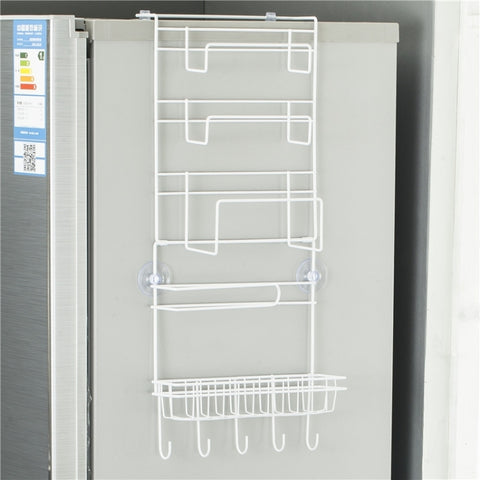 Multi-layer Fridge Storage Rack Side Shelf Sidewall Holder Multi-function Kitchen Organizer Household, Size: 25 x 9.5 x 62cm, 25 x 9.5 x 62cm