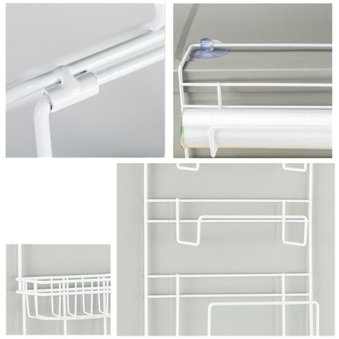 Multi-layer Fridge Storage Rack Side Shelf Sidewall Holder Multi-function Kitchen Organizer Household, Size: 25 x 9.5 x 62cm, 25 x 9.5 x 62cm