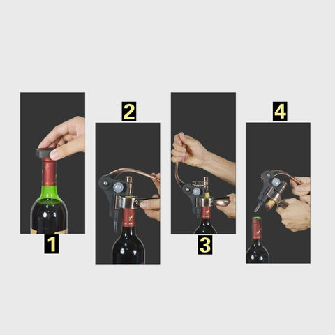 Zinc Alloy + ABS Material Retro Rabbit Shape Bottle Opener Corkscrew Port Wine Bottle Opener, Size: 18 x 14.5 x 4.7cm, Zinc Alloy