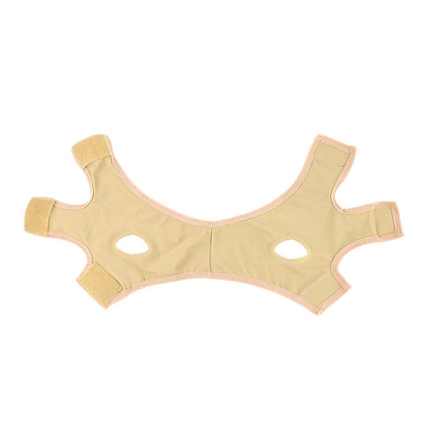 Lycra Flesh Color Breathable Skin Care And Lift Reduce Double Chin Mask Face Belt, Size: M, Size: M