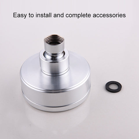 Removable and Washable 304 Stainless Steel Round Pressurized Handheld Shower Head, Size: 80mm, Pattern F