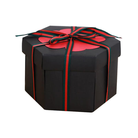 Surprise Hexagon Blooming DIY Handmade Album Creative Photo Box Star Gift Box, Handmade Album
