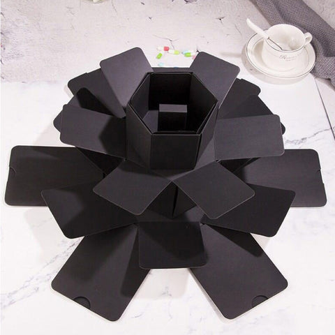 Surprise Hexagon Blooming DIY Handmade Album Creative Photo Box Star Gift Box, Handmade Album