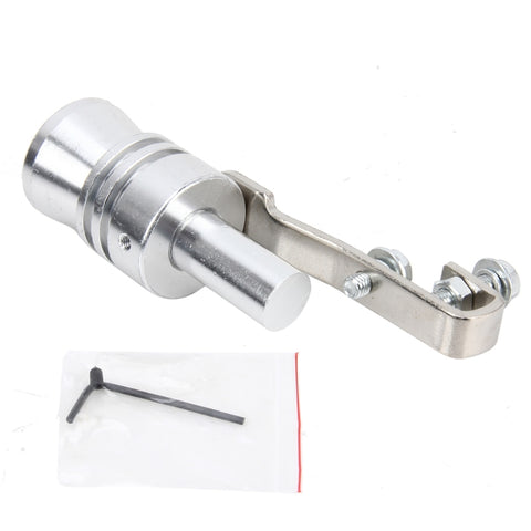 Universal Aluminum Turbo Sound Exhaust Muffler Pipe Whistle Car Simulator Whistler, Size: M, Size: M