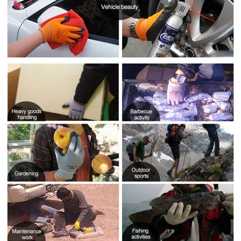 Comfortable Non-slip Wear-resistant Nitrile Rubber Electrician Working Gloves, Size: L, L