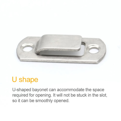 2 PCS Security Door Stainless Steel 90 Degree Right Angle Door Buckle Corner Insert, Door Buckle Corner Insert