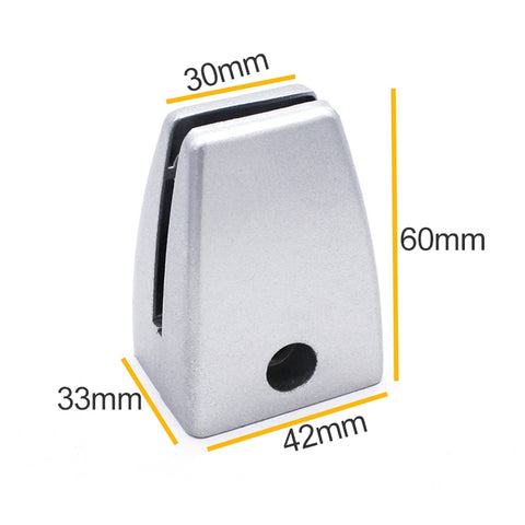 2 PCS Space Aluminum Alloy Desk Screen Clamps Screen Baffle