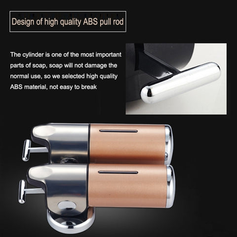 Triple Hotel Shower Manual Dispenser Wall Mounted Washing Liquid Shampoo Soap Bottle, Capacity: 1200ml, 1200ml/Stainless Steel